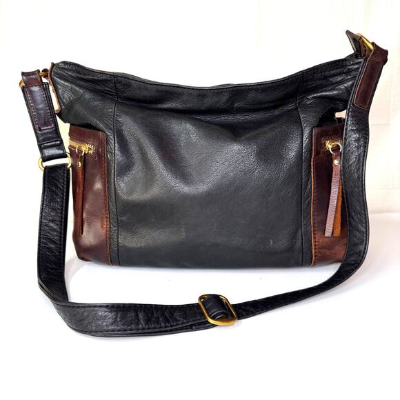 OSGOOD MARLEY Leather Shoulder Bag Crossbody Two Ton Minimalist Classic Boho